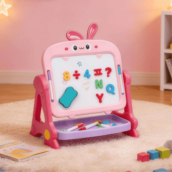 MAGNETIC COLORFUL DRAWING BOARD-Double Side (3+) - Nesh Kids Store