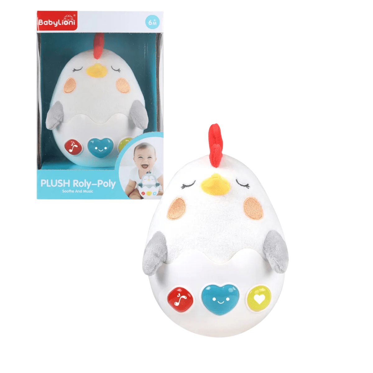 Plush Musical Roly-Poly Toy – 6m - Nesh Kids Store | Sri Lanka