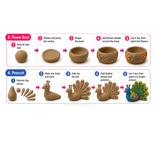 Sculpt Create Natural Clay Kit - 0012 - Nesh Kids Store