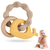 Silicone & Natural Wood Teether Ring - 0 Months - Nesh Kids Store