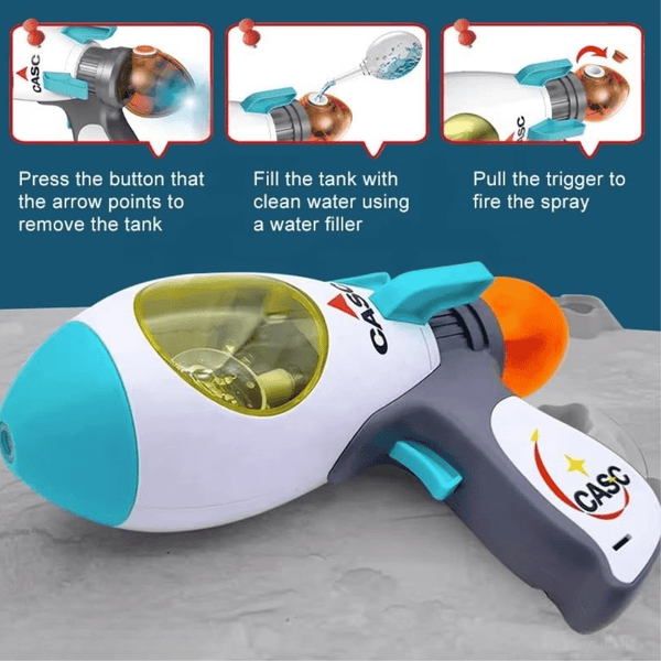 Space Exploration Toy Gun with Lights, Water Spray & Sky Projection – For Kids 3+ - Nesh Kids Store