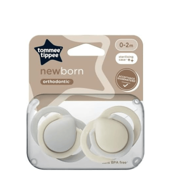 Tommee tippee Newborn Soother Pack of 2 (0–2M) - Nesh Kids Store