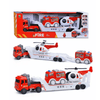 Toy Truck Mover Set with Fire Truck & Helicopter – For Kids 3+ - Nesh Kids Store