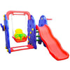 3 in 1 Children Playground with Swing Chair, Slide, Basketball Hoop - Bear Panel - Nesh Kids Store