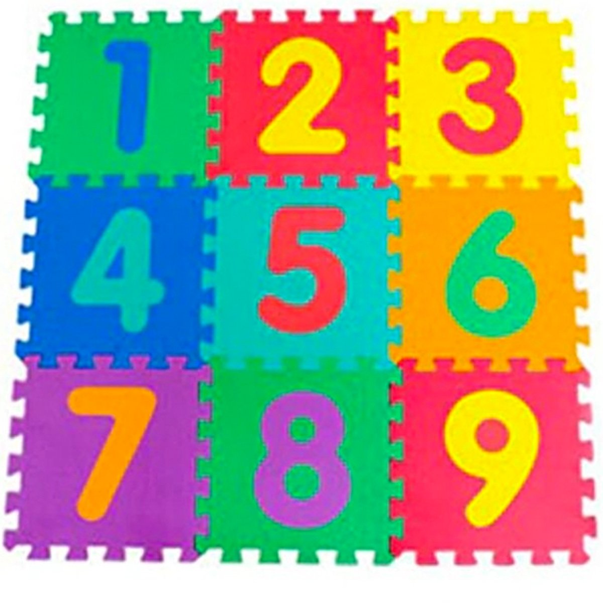 3ft x 3ft Childrens Play Mat / Eva Foam Mattress - Numbers - Nesh Kids ...