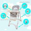 Baby Feeding High Chair (Gray) - Nesh Kids Store