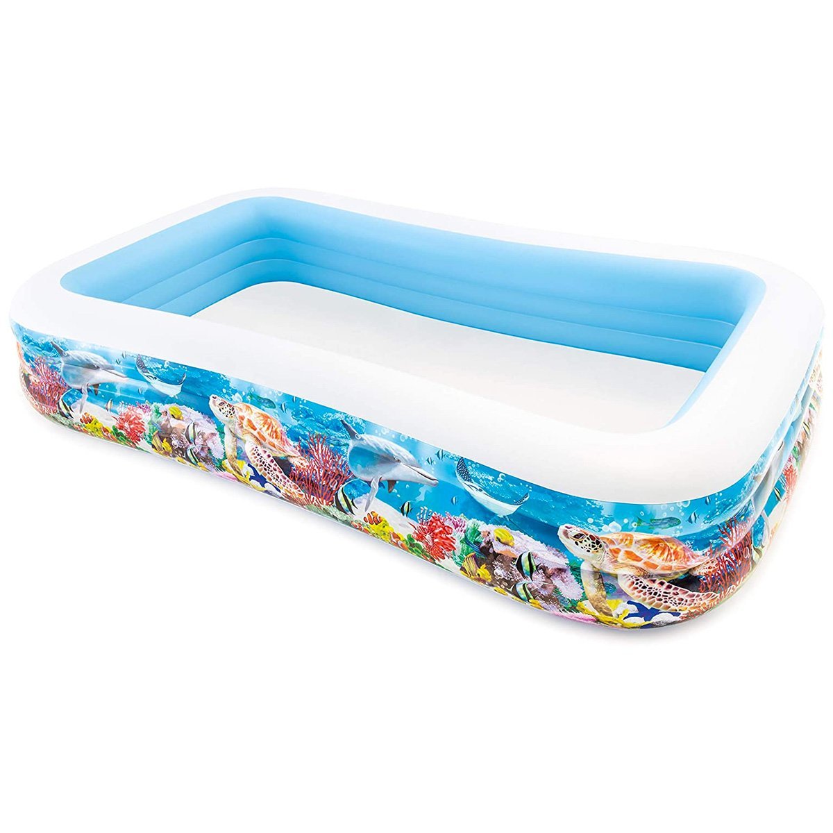 Intex Inflatable Pool, 305 x 183 x 56 cm, 999 L, Tropical design ...