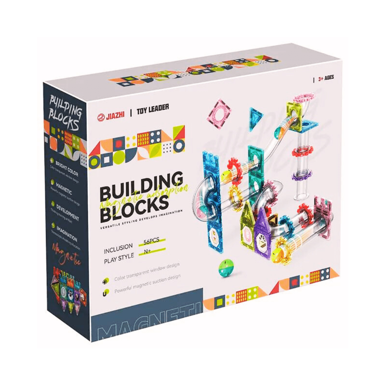 Magnetic Building Block 56PCS (3+) - Nesh Kids Store | Sri Lanka