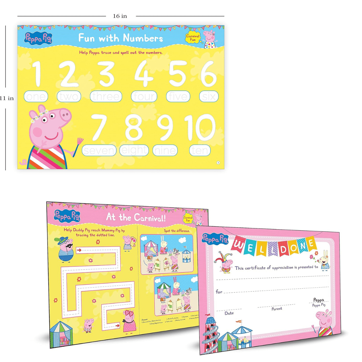 Peppa Pig - Peppa Loves Carnival : Fun Learning Set - Nesh Kids Store ...