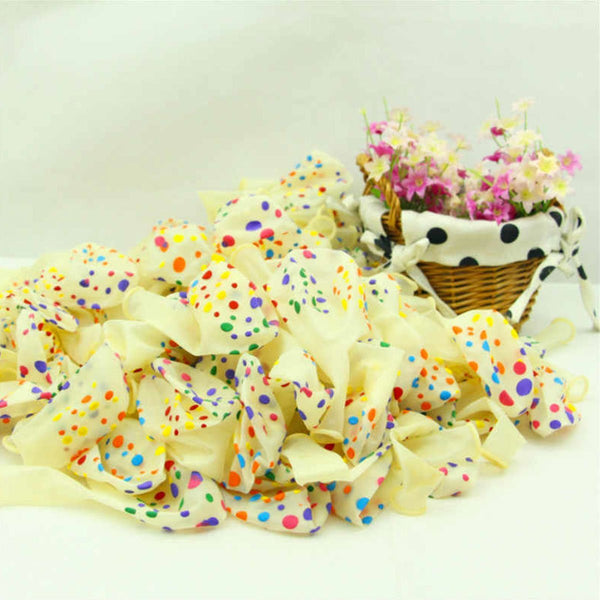 Transparent Polka Balloons for Theme Party Decoration (100 Pack) - Nesh Kids Store