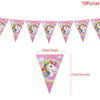Unicorn Pennant Banners - Paper Triangle Flags - 10 Pack - Nesh Kids Store