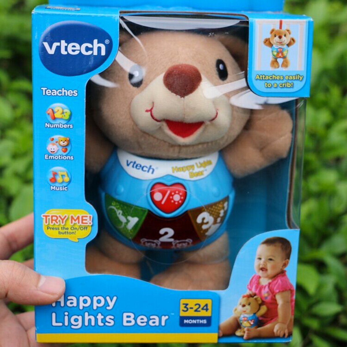 VTech Happy Lights Bear (Blue) - Nesh Kids Store
